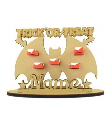 6mm Bat Shape Kinder Chocolate Bars Halloween Holder on a Stand - Stand Options